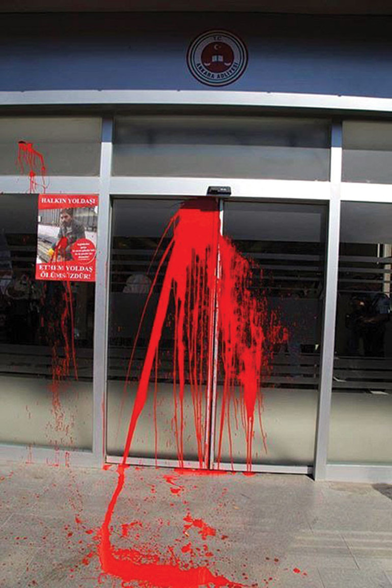 Boyalı protestoya 6 bin TL para cezası