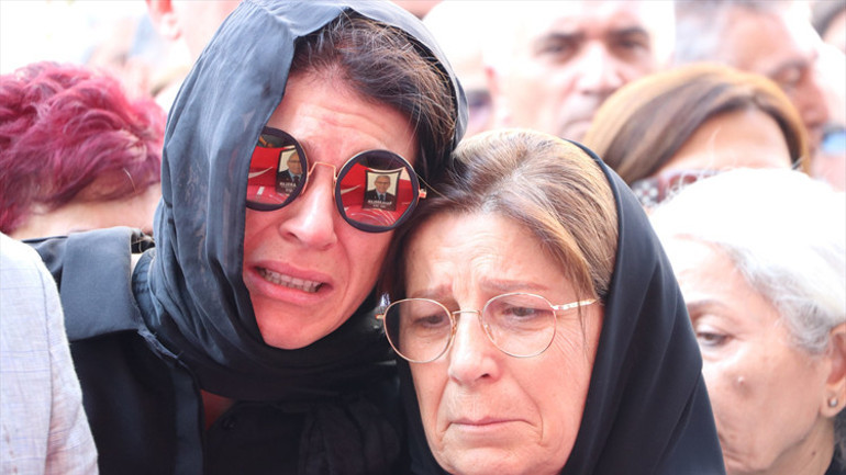 Hayatını kaybeden CHP Denizli Milletvekili Kazım Arslan için tören