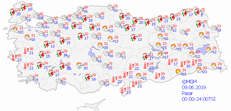 Meteorolojiden sağanak uyarısı | Pazar günü hava nasıl olacak