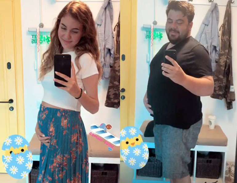 Eşini taklit etti