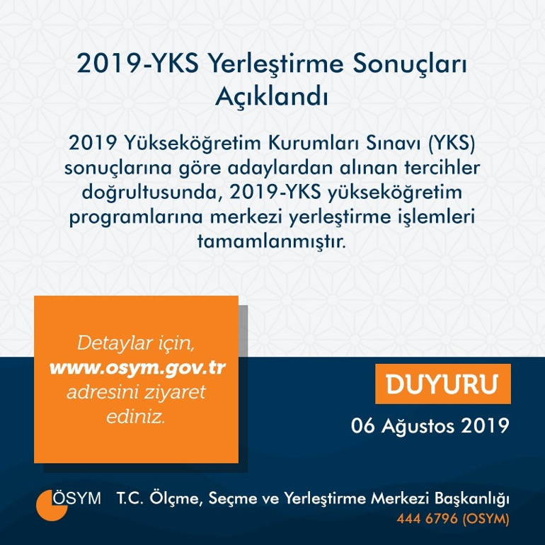 YKS üniversite tercih sonuçları erişime açıldı Kaç kontenjan boş kaldı