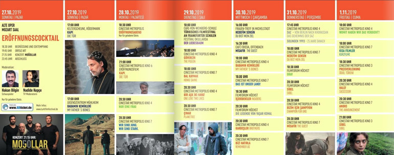 Herkesi bekliyoruz: 19. Frankfurt Türk Film Festivali başlıyor