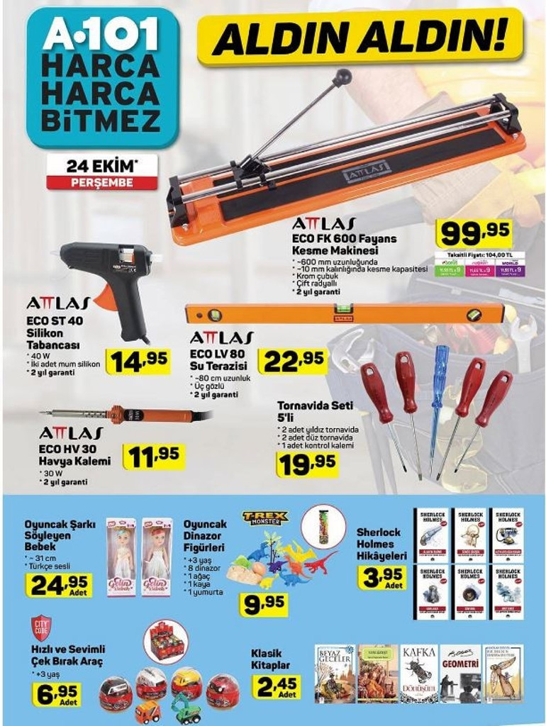 BİM Şok A101 aktüel ürünler kataloğu içerisinde hangi ürünler var