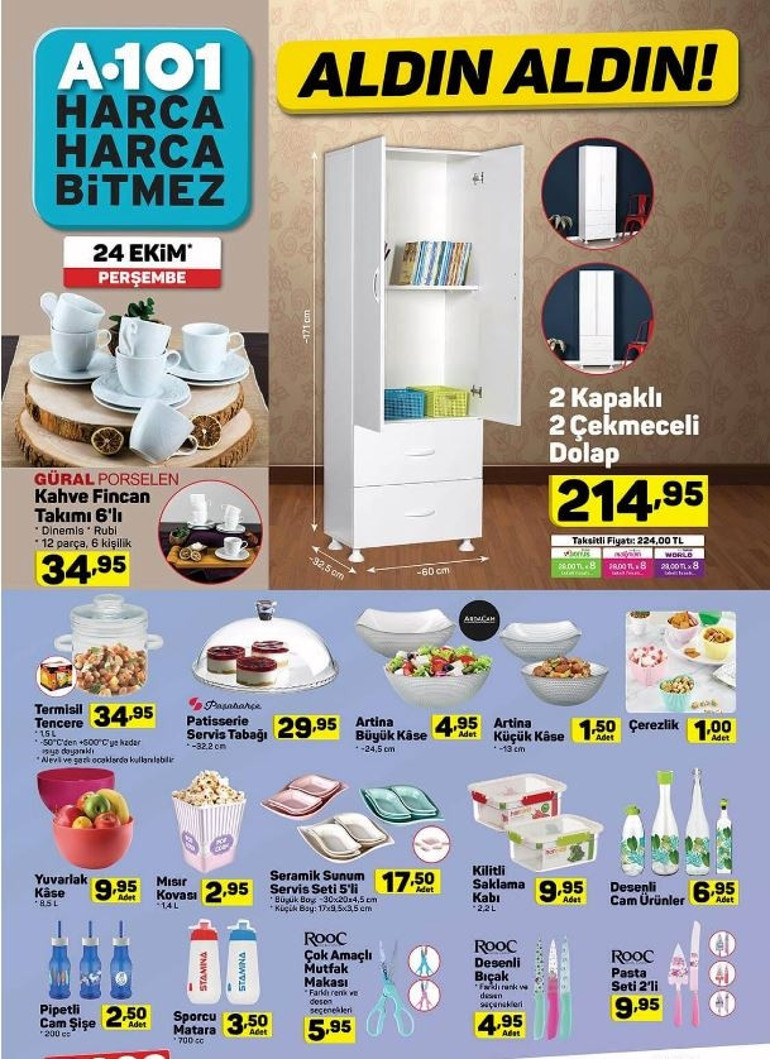 BİM Şok A101 aktüel ürünler kataloğu içerisinde hangi ürünler var