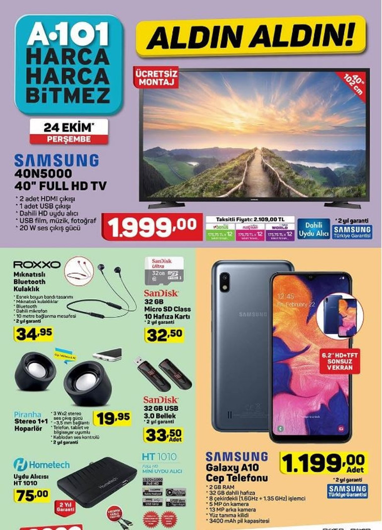 BİM Şok A101 aktüel ürünler kataloğu içerisinde hangi ürünler var