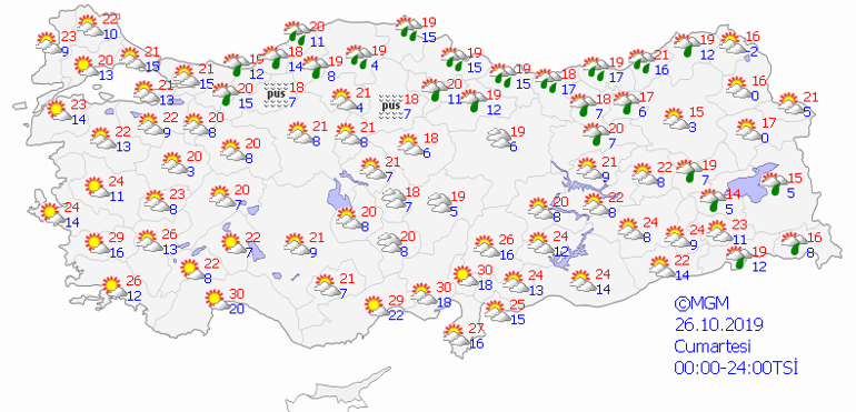 Meteorolojiden hafta sonu için İstanbula yağış uyarısı... 26 27 Ekim il il hava durumu tahminleri