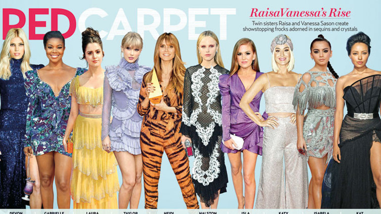 Raisa ve Vanessa Amerikan dergisinde