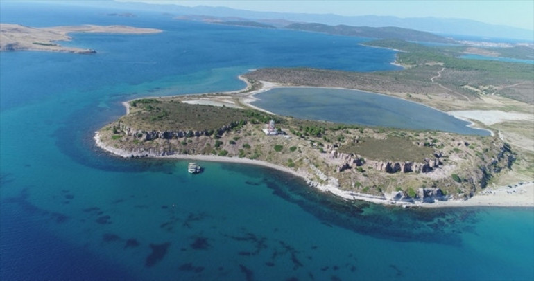 Edremit Körfezinin antik haritası çıkarılıyor