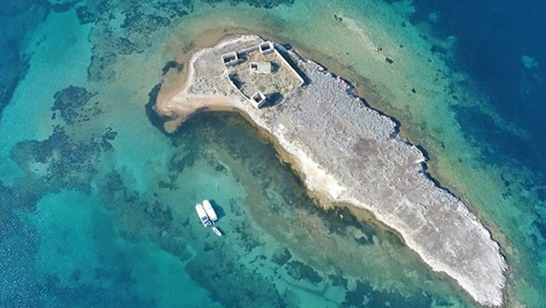 Edremit Körfezinin antik fotoğrafı çekiliyor