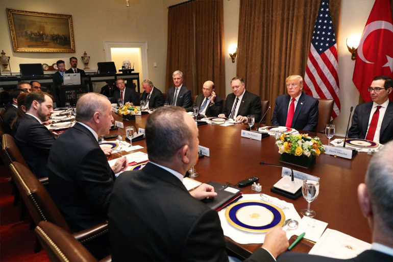 Son dakika... Cumhurbaşkanı Erdoğan, Trump ile görüştü