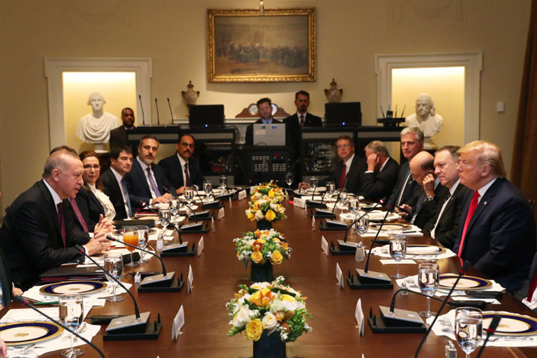 Son dakika... Cumhurbaşkanı Erdoğan, Trump ile görüştü