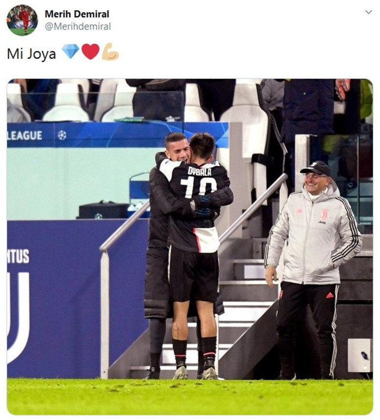 Merih Demiral takım arkadaşı Dybalaya destek verdi