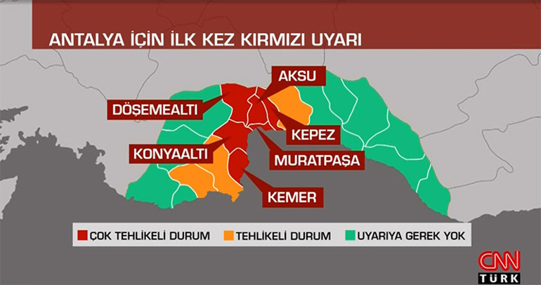Antalyadaki hava durumuyla ilgili son dakika bilgilerini Bünyamin Sürmeli paylaştı