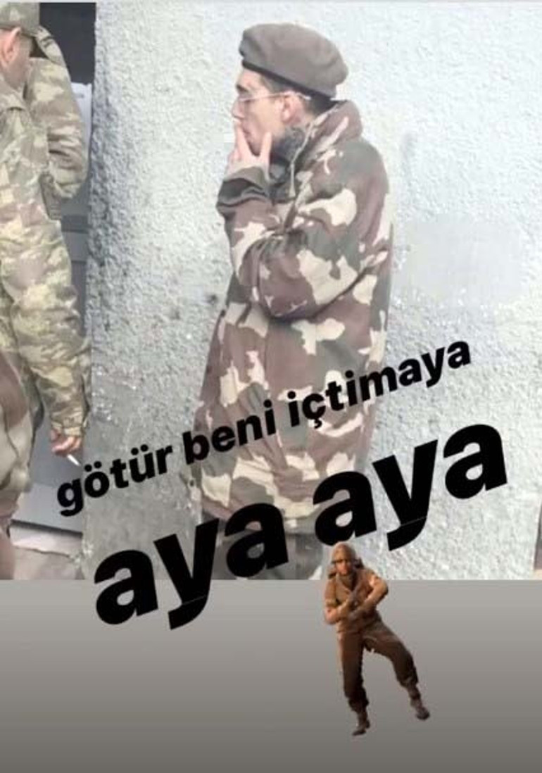 Askere giden ünlü Rap’çi Ezhel, kamuflajlı fotoğraflarını paylaştı