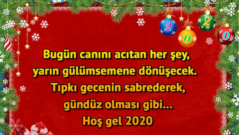 Yılbaşı tebrik kartları örnekleri - İşte sosyal medyada en çok beğeni alan yılbaşı mesajları