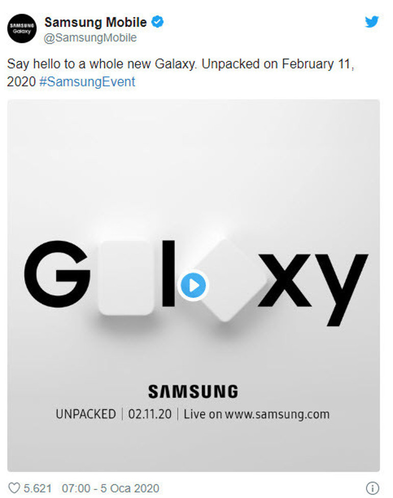 Samsung Galaxy S20 ne zaman tanıtılacak Tarih belli oldu