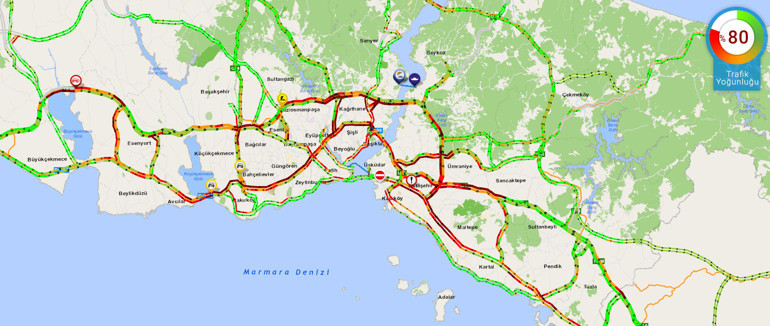 Son dakika haberi... İstanbullulara trafik şoku Yüzde 80...