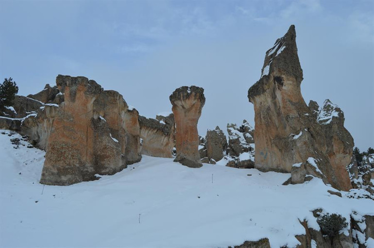 Frigyada kış manzarası büyülüyor