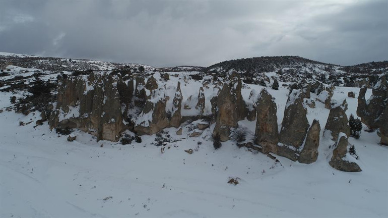 Frigyada kış manzarası büyülüyor