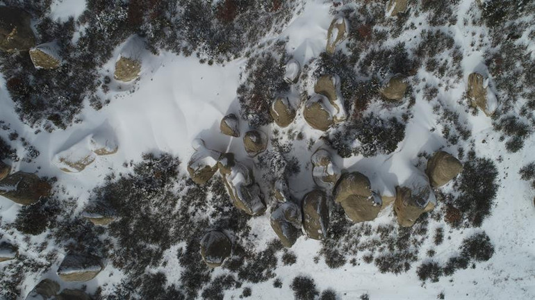 Frigyada kış manzarası büyülüyor