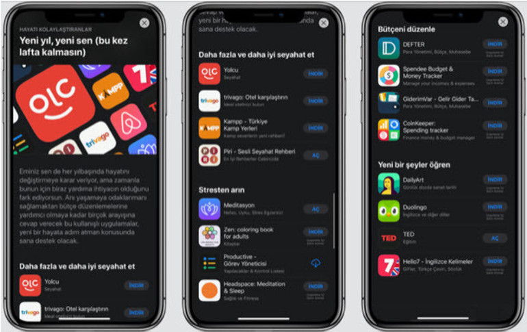 App Storeda yer alan kullanışlı uygulamalar