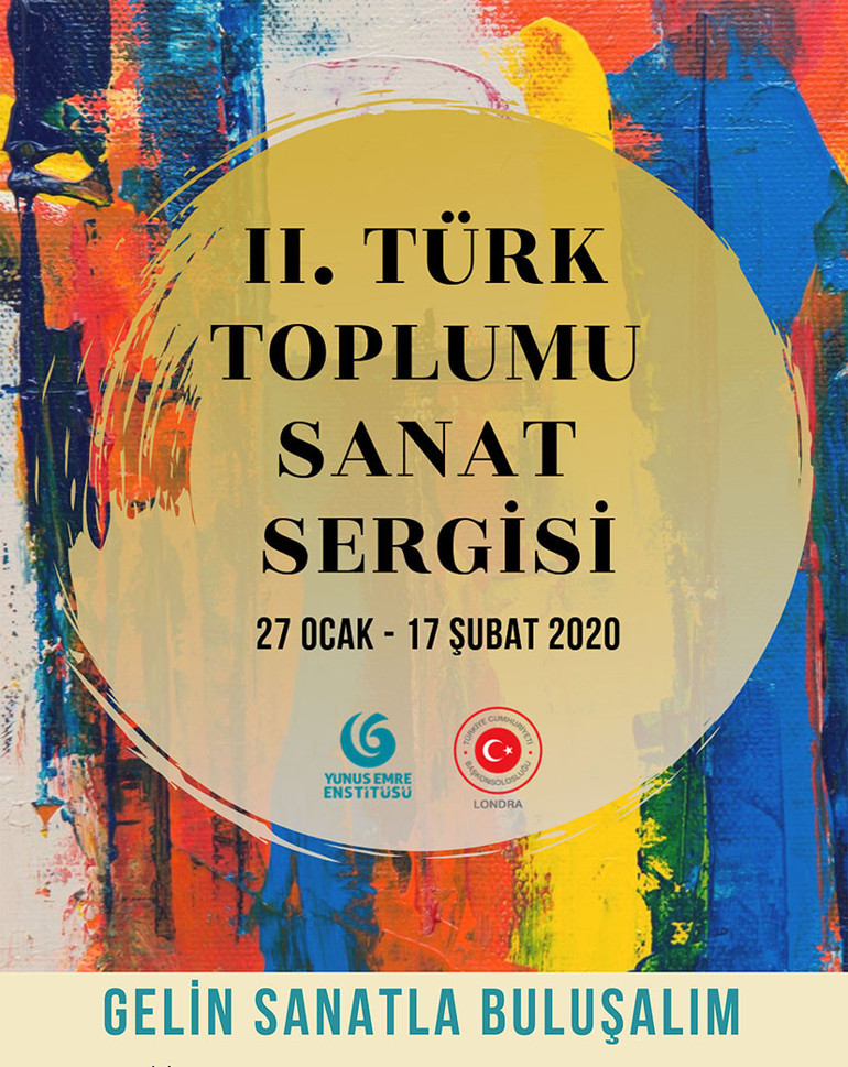 Londra’da İkinci Türk Toplumu Sanat Sergisi’ne yoğun ilgi