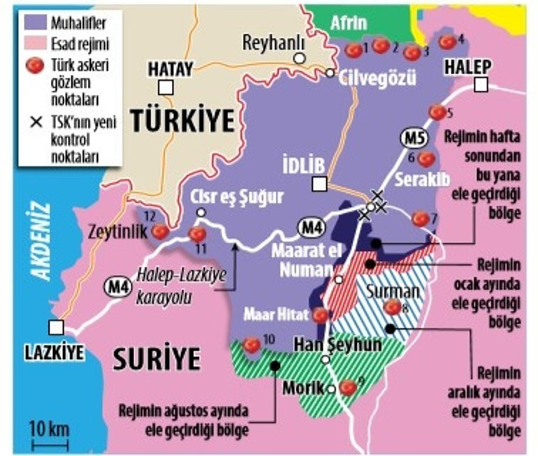 İdlib’deki askeri gözlem noktalarının işlevleri dönüşüyor