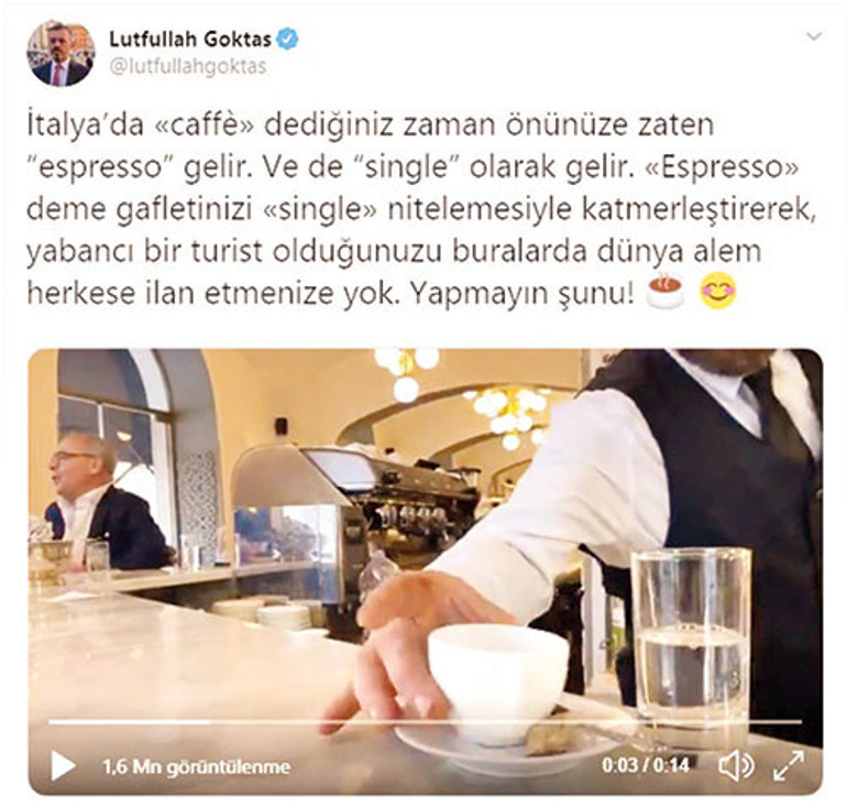 Single espresso demek gaflet mi