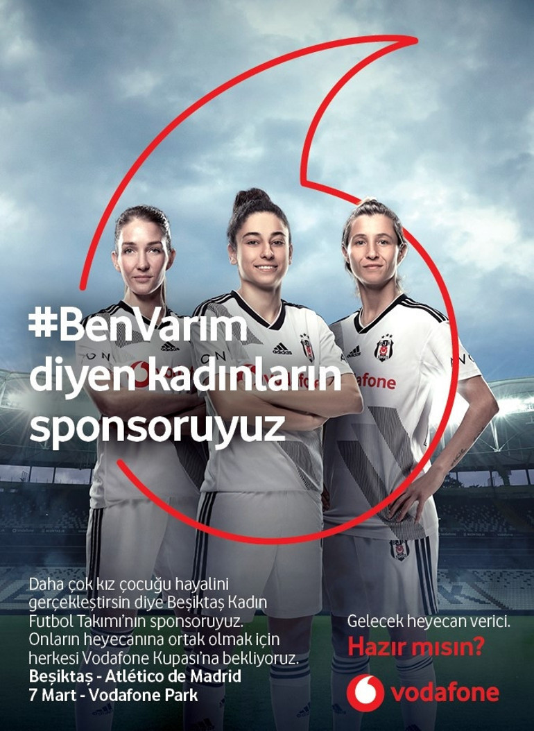 Vodafone Parkta saha kadınların
