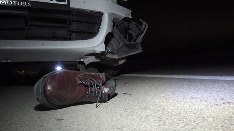 Bursada otobanda otomobilin çarptığı yaya öldü