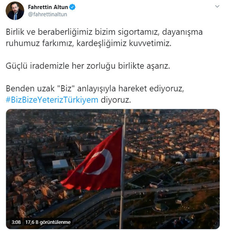 Cumhurbaşkanlığından Biz Bize Yeteriz Türkiyem klibi