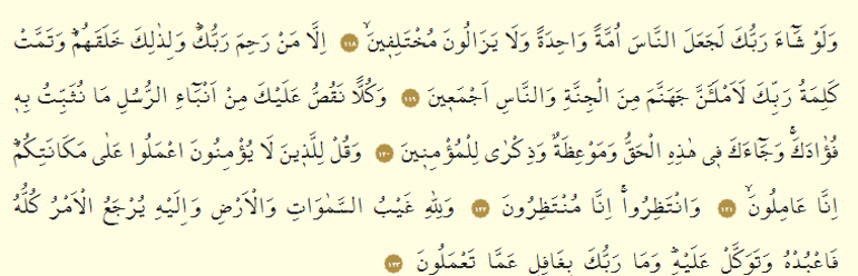 Hud Suresi Oku - Hûd Suresi Anlamı, Tefsiri, Türkçe ve Arapça Okunuşu (Diyanet Meali)