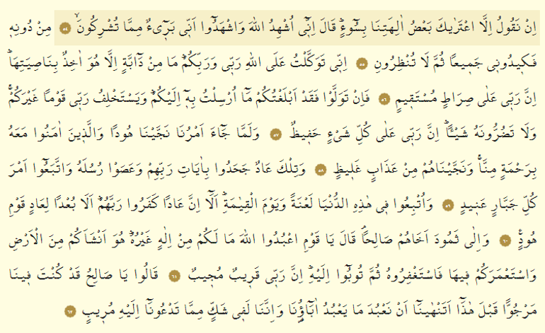 Hud Suresi Oku - Hûd Suresi Anlamı, Tefsiri, Türkçe ve Arapça Okunuşu (Diyanet Meali)