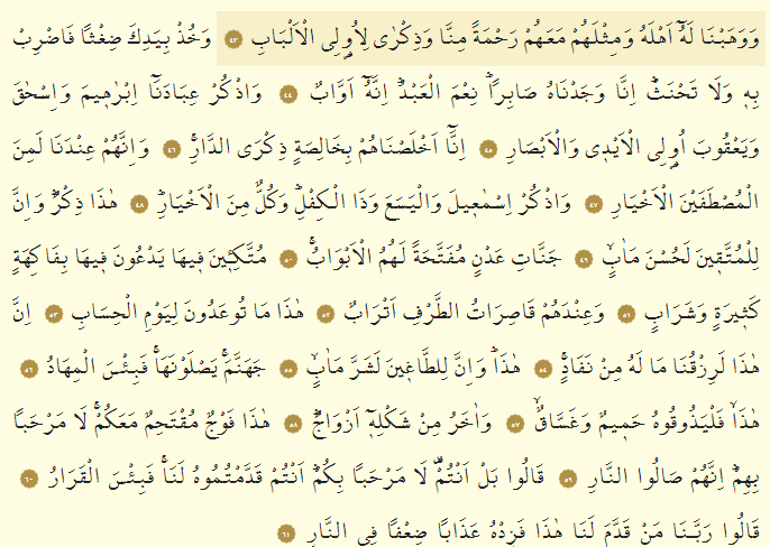 Sad Suresi Oku - Sâd Suresi Anlamı, Tefsiri, Türkçe ve Arapça Okunuşu (Diyanet Meali)