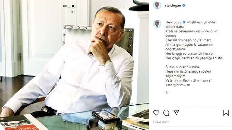 Erdoğan’dan duygu dolu paylaşım