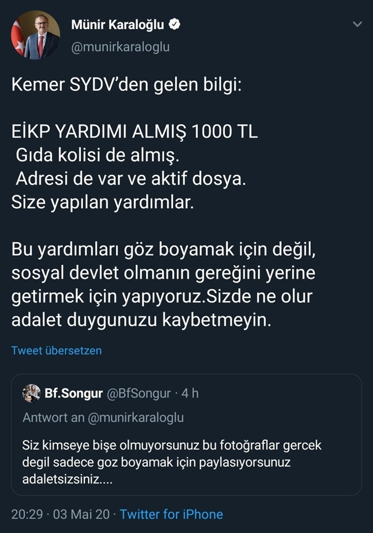 Valiye Yardım yapmıyorsunuz dedi, gerçek ortaya çıktı
