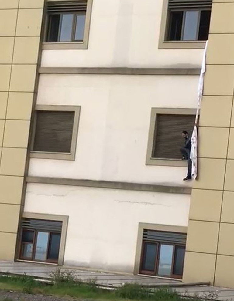 Çarşaflı firara kalkışmıştı... Testi negatif çıktı