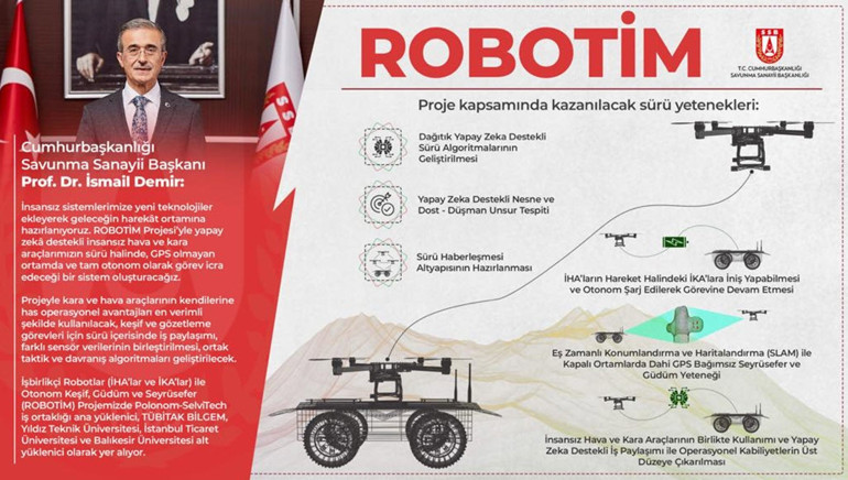 Robotim Projesi hayata geçiyor: İKA ve İHAlarda yeni dönem