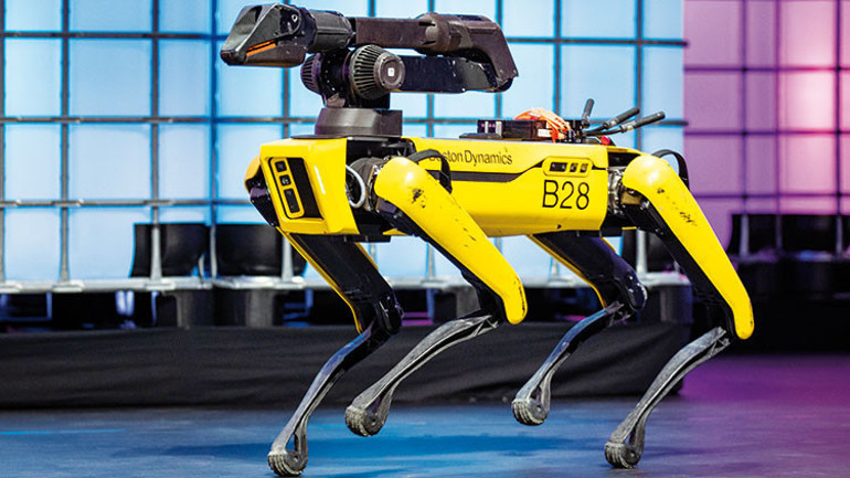 O bir köpek O bir robot Hayır, o bir Spot