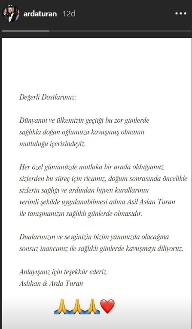 Arda Turan ile Aslıhan Doğanın ikinci bebek mutluluğu