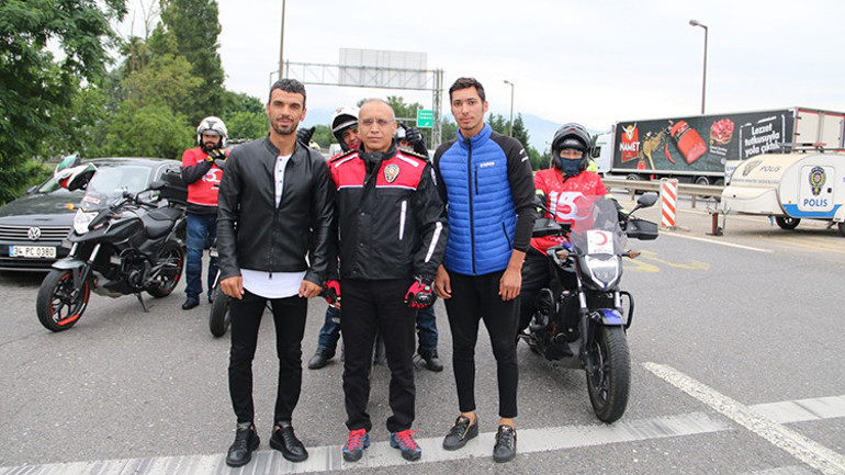 Motosikletlilerden 15 Temmuz sürüşü
