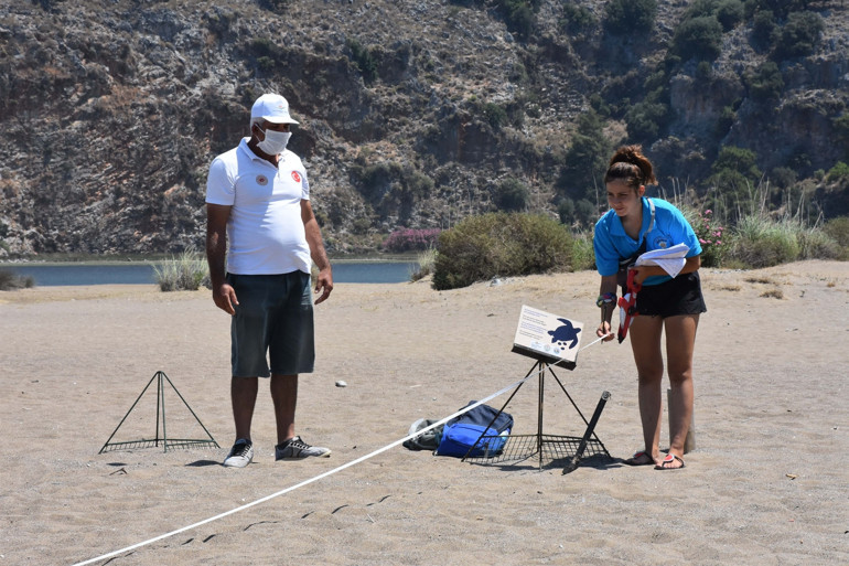 İztuzu Plajında caretta caretta yuvası sayısı 661e ulaştı
