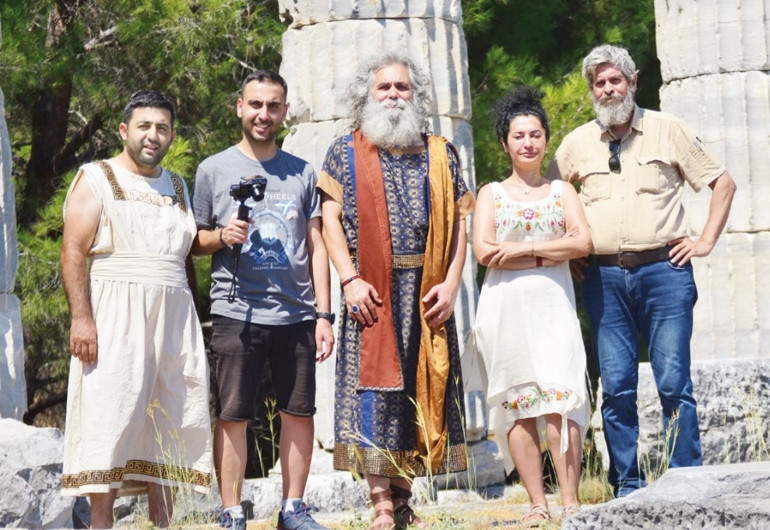 Filozof Anaksagoras’ın çekimleri Urla’da yapıldı