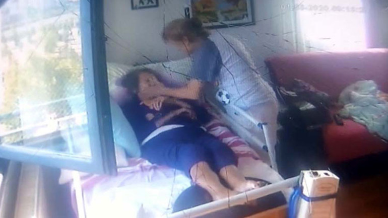 Kamera görüntülerini izleyince şoke oldular İstiklal Gazisinin eşine şiddet