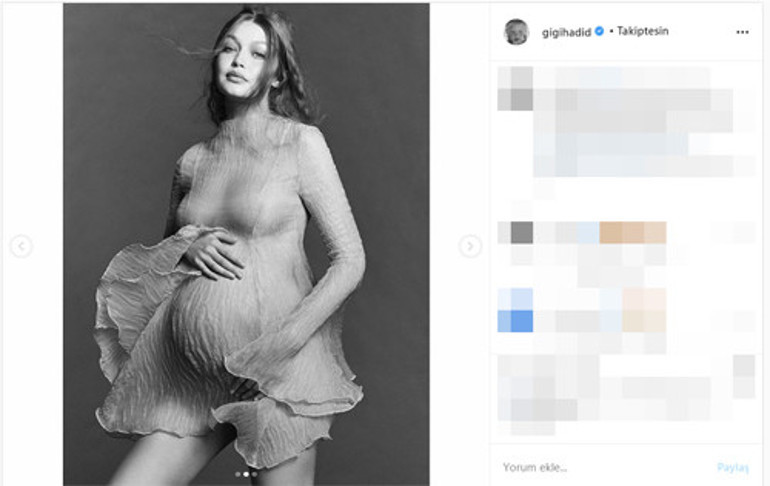 Gigi, bebek için gün sayıyor