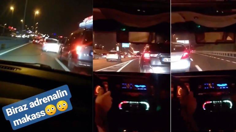 Kameraya çektiler, biraz adrenalin diyerek utanmadan paylaştılar