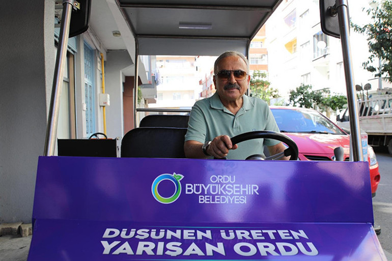 Ordu’da üretildi... Güneş enerjisiyle şarj oluyor