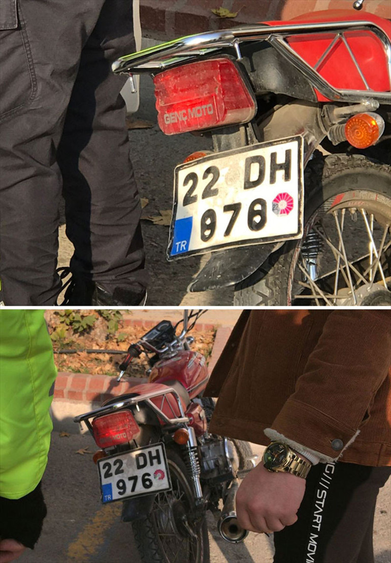 Trafik polisi fark etti Pes dedirten oyun...