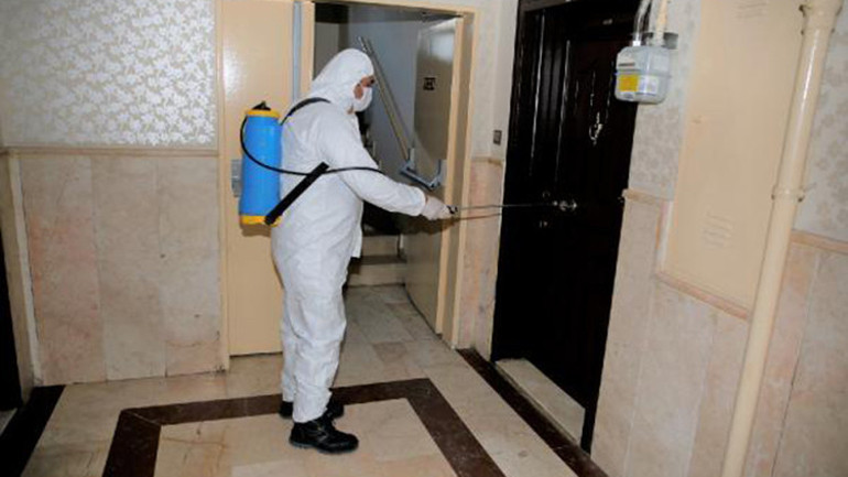 Koronavirüse karşı köşe bucak hijyen seferberliği