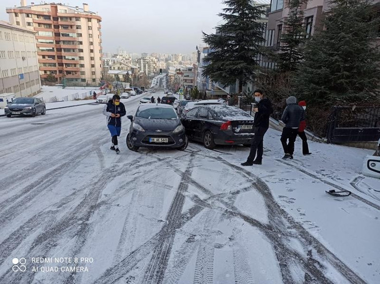 Ankara’nın karla mücadelesi